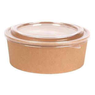 一次性牛皮纸汤面粉双层打包盒便当快餐饭盒纸质环保纸盒外卖盒