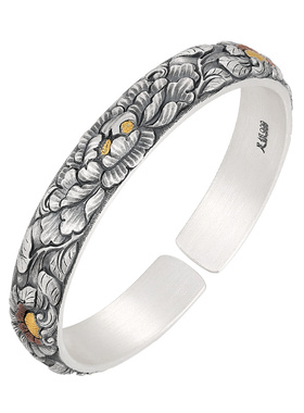 云金丽金玉满堂足银镶金手镯