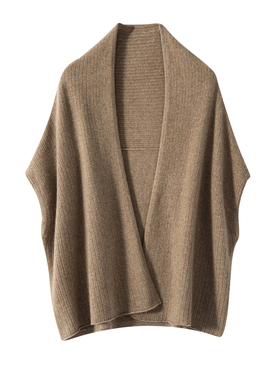 秋冬100%纯山羊绒针织开衫女士