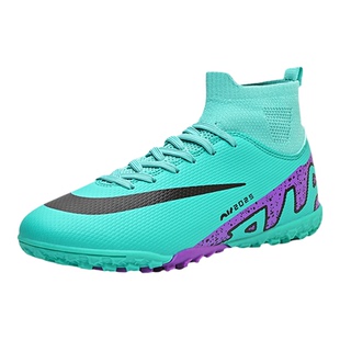 C罗刺客比赛高帮足球鞋男童碎钉男女TF小学生AJ青少年长钉儿童AG