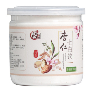 长白山老家山杏仁七白饮南杏仁粉山药百合藕粉冲泡营养早餐代餐