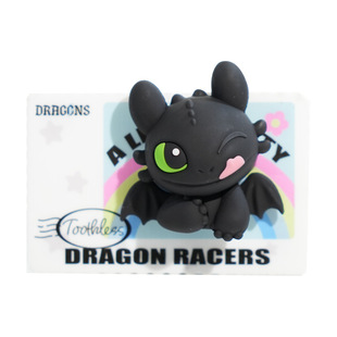 正版驯龙高手半立体冰箱贴无牙仔小公仔摆件盲盒个性家居磁吸装饰