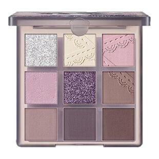 清冷紫灰小烟熏绝美!梦境少女九色眼影盘烟紫哑光2025新款眼影盘