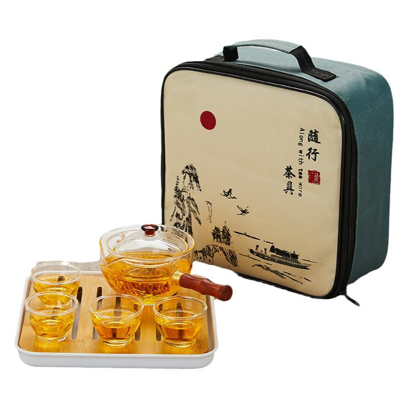 懒人功夫茶具套装自动旋转