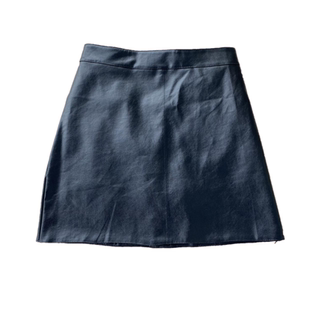 pepamack春秋新仿绵羊皮裙高腰A字半身裙秋冬包臀裙chic显瘦短裙