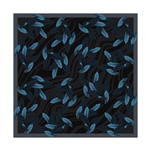 鹤望兰男士丝巾扣套装Cityboy方巾阿美咔叽复古领巾蓝黑小围巾