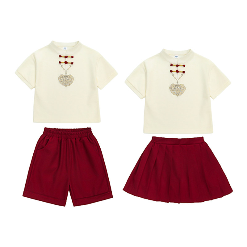 六一夏季小学生国风演出服幼儿园舞蹈朗诵团体班服儿童文艺合唱服