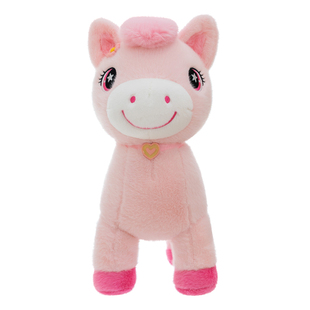 马年吉祥物桃花马毛绒玩具公仔2025年粉色小马玩偶开门红礼品批发