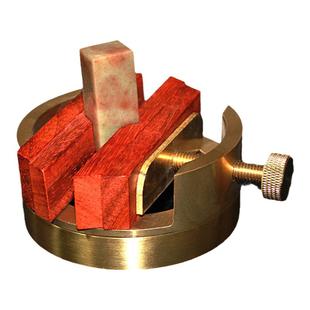 黄铜篆刻印床360度旋转金属印夹具印台刻床包邮