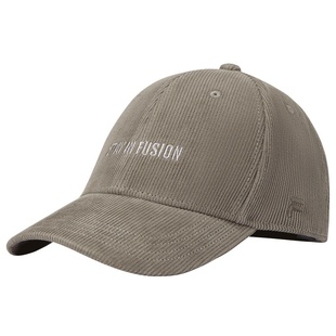 FILA FUSION斐乐官方帽子情侣棒球帽运动帽灯芯绒保暖鸭舌帽冬帽