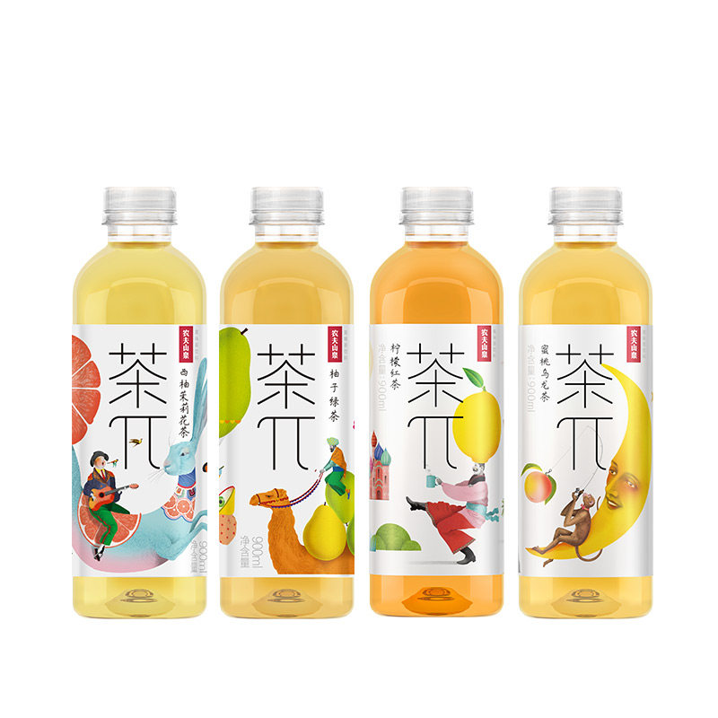 农夫山泉茶派果汁茶900ml*12瓶装