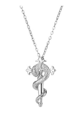 999灵蛇项链十字架情人节送女友