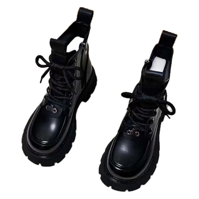 厚底马丁靴女款2025新款真皮短靴