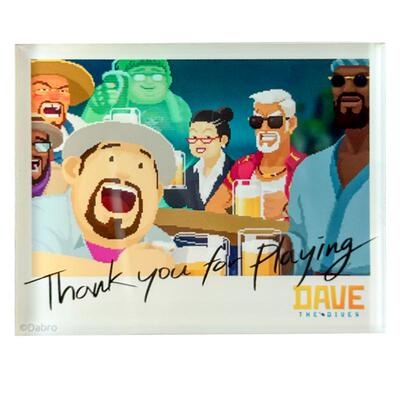 潜水员戴夫拍立得风格磁吸冰箱贴