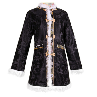 冬季藏式外套女西藏族服装藏袍羊毛中长保暖藏装上衣拉萨服民族风