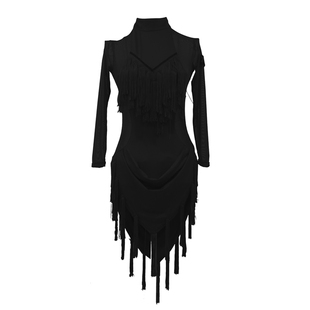 ACEdance瑰意女成人拉丁舞服装性感流苏拼接表演比赛舞蹈裙WQ188