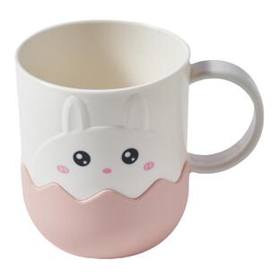 食品级塑料杯漱口杯防摔家用可爱卡通高颜值高级感宝宝儿童水杯子