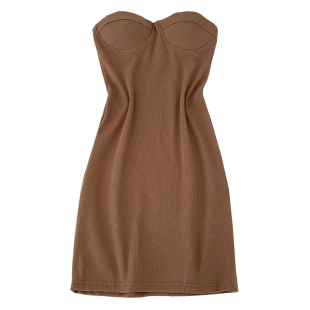 欧美ins性感百搭抹胸修身显瘦连衣裙短裙包臀裙打底裙女带胸垫