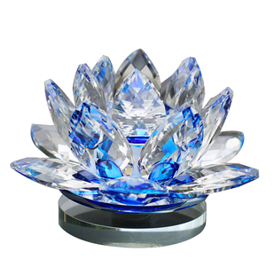 高档水晶莲花汽车摆件车载香水座车上装饰用品车内饰品平安车饰