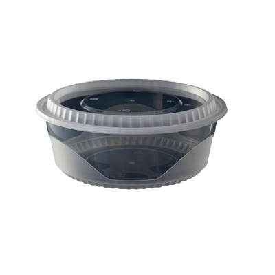 圆形美式打包盒汤碗加厚饭盒带盖