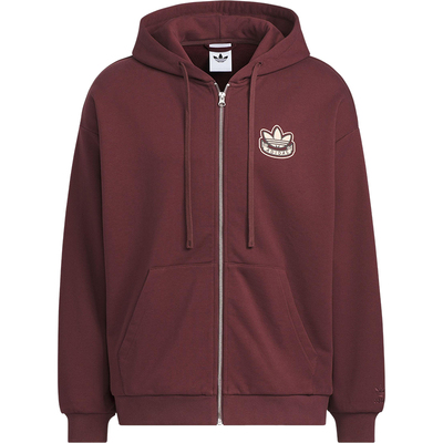 Adidas/阿迪达斯正品三叶草男女休闲连帽运动宽松耐穿外套KG8509