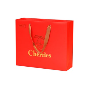 智利高档车厘子10斤5斤3斤手提袋礼品包装袋包装盒空盒纸盒定制