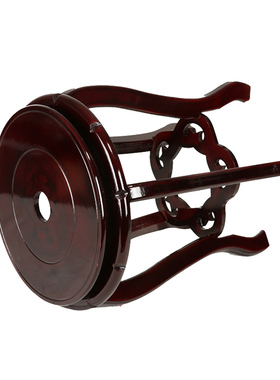 增高佛像工艺品圆形木托花架