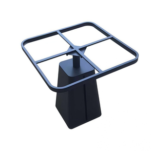 圆形餐桌脚岩板桌腿支架边几底座碳素钢桌子腿大理石茶几脚架