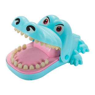 大号趣味咬手鳄鱼灯光新奇特整蛊玩具亲子互动恶搞类新奇桌面游戏