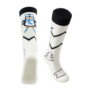 佑美儿童滑雪袜男女童加厚保暖美利奴羊毛长筒袜专业户外运动速干