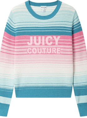 JuicyCouture橘滋条纹毛衣