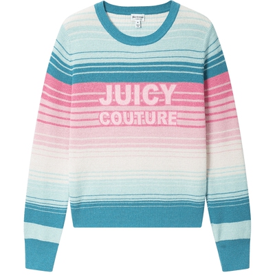 JuicyCouture橘滋条纹毛衣
