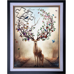 埃菲尔铁塔黄昏爱的见证1000片拼图成人玩具伦敦塔桥唯美晚霞