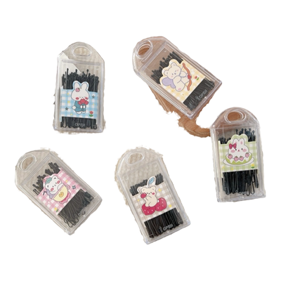 黑色一字夹小卡子可爱