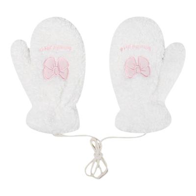 小猫咪挂脖连指手套卡通毛绒围巾