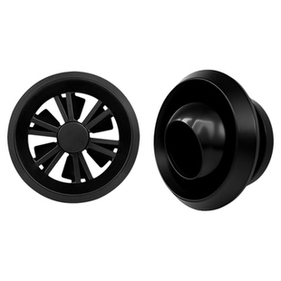 ABS中央空调黑色球形喷口旋流风口黑色方形散流器黑色圆形新风口