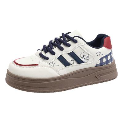 人本板鞋女款爆款初高中生小白鞋