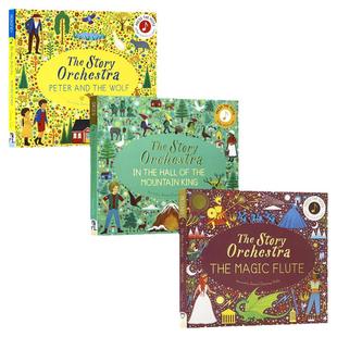 The Story Orchestra 管弦乐队古典音乐发声书 英文原版绘本 胡桃夹子天鹅湖动物狂欢节莫扎特魔笛 音乐故事绘本 布封精装收藏版