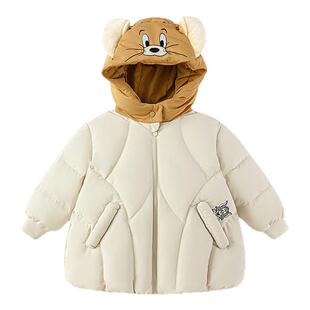 【猫和老鼠IP商场同款】巴拉巴拉宝宝羽绒服男童外套2026新款冬装