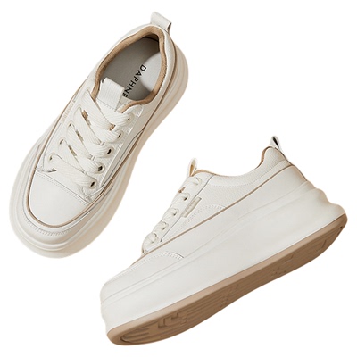 达芙妮2025夏季新款厚底增高板鞋