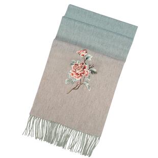 筛月羊绒围巾女送妈妈生日礼物保暖羊毛披肩外搭秋冬围脖送礼