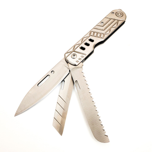 户外EDC小刀锋利高硬度折叠刀多功能组合工具随身露营便携不锈钢