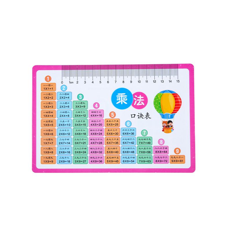 小学生99乘法口诀公式卡片