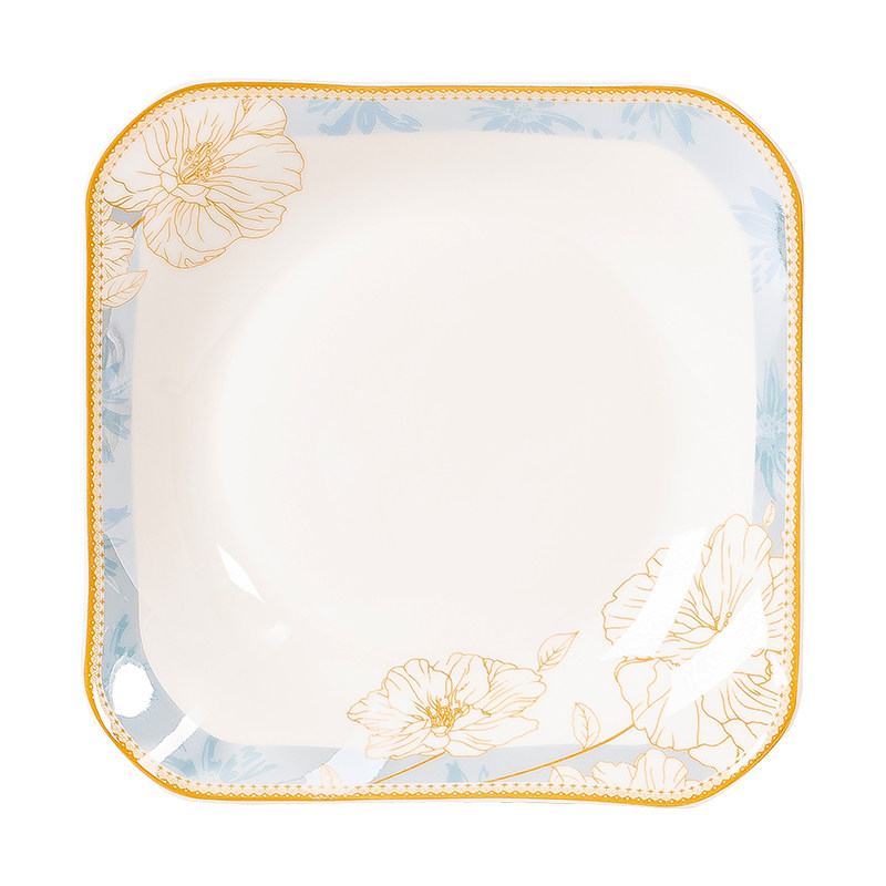 斐特丽盘子菜盘家用新款景德镇陶瓷方形餐盘高颜值菜碟子餐具组合