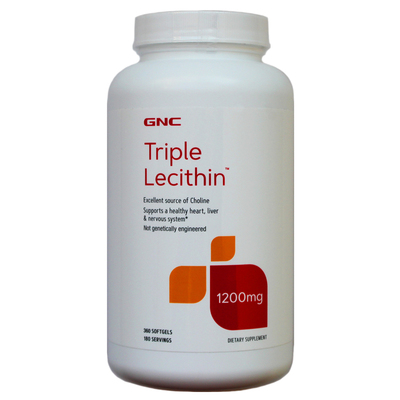 国内新到GNC小粒卵磷脂360粒易咽