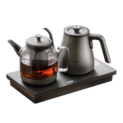 天福源智能热水壶全自动一体纯钛烧水壶双炉茶台嵌入式电茶炉T58