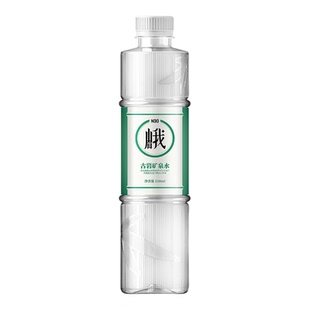 峨眉山含锶古岩天然饮用矿泉水520ml*24瓶弱碱性大瓶饮用水整箱