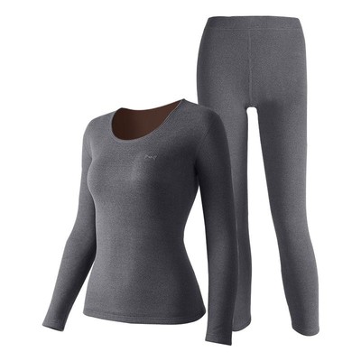 猫人德绒保暖内衣女士加绒加厚