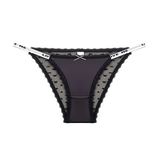 维多利亚多培尔甜辣纯欲透明网纱内裤女性感细带无痕纯棉档三角裤