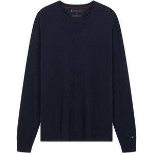 Tommy男装纯色圆领内搭羊绒衫